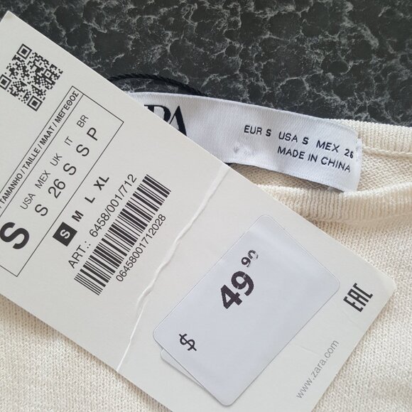 ZARA ! Cape top, short sleevees ( S) - Picture 2 of 7